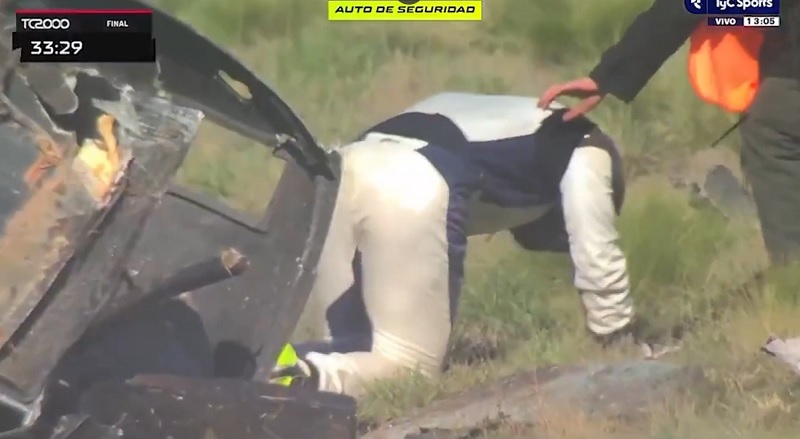 Impacto y vuelco: el terrible accidente en el TC 2000 en Toay