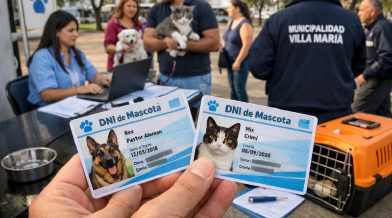 Una ciudad de Córdoba implementó el DNI obligatorio para perros y gatos: el trámite es gratuito y hay multas de hasta $844.000