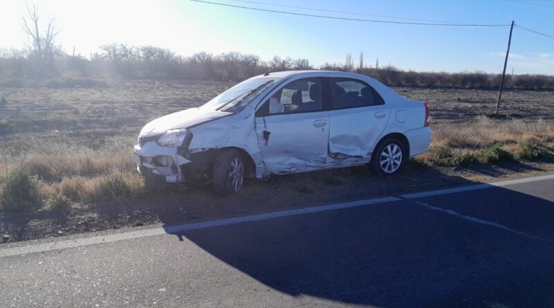 Dos conductores resultaron con lesiones tras un accidente vial en Real del Padre