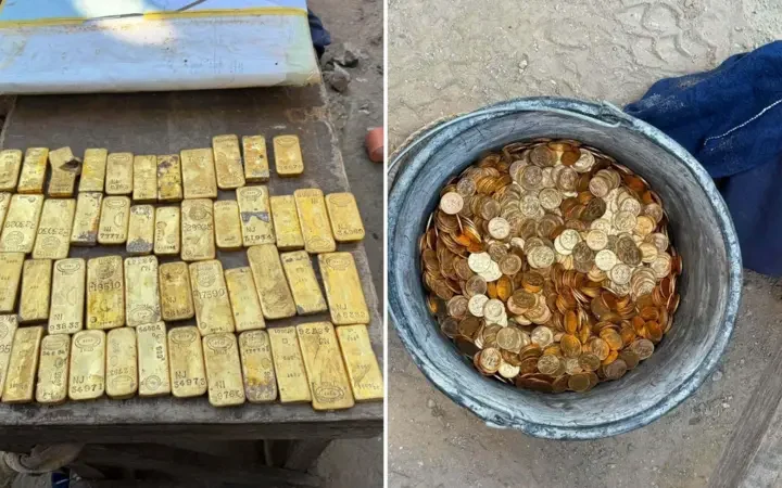 Obreros descubrieron un tesoro de US$10 millones en lingotes y monedas de oro sepultado en las paredes de una casa en Bélgica