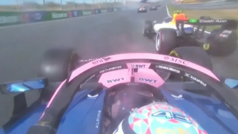 Pasó de 10° a 20° polémica sanción a Franco Colapinto en el GP de Países Bajos