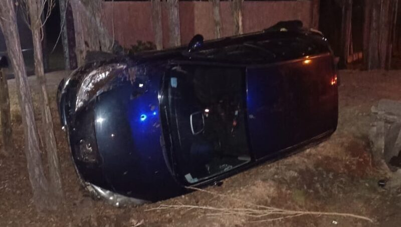 Joven alcoholizado volcó en ruta 143