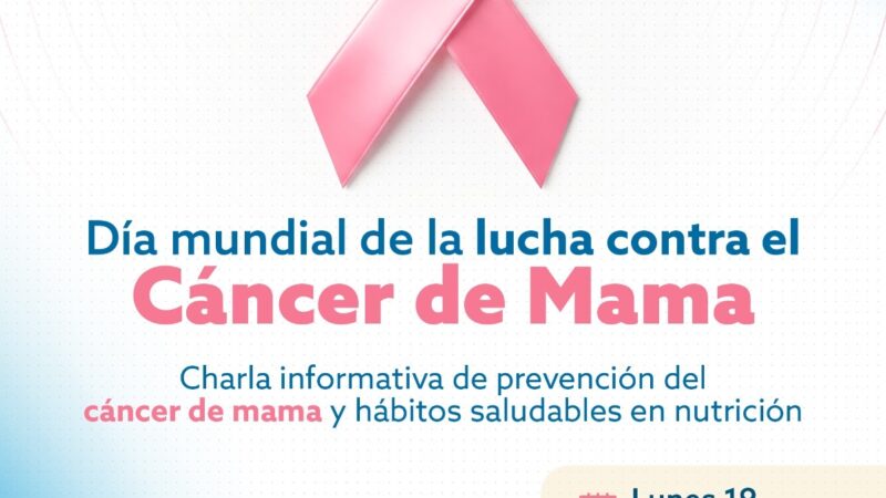 Octubre rosa: el municipio brindará una charla gratuita sobre prevención del cáncer de mama