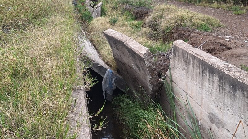El municipio solicitó a Hidraúlica e Irrigación el urgente mantenimiento de los colectores de Rawson, Tirasso, Alberdi y Sueta