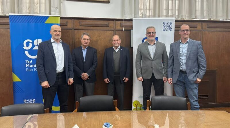 Omar Félix recibió a las autoridades de la facultad de Ciencias Jurídicas y Sociales de la UM por la XV edición de las jornadas de juicios por jurado
