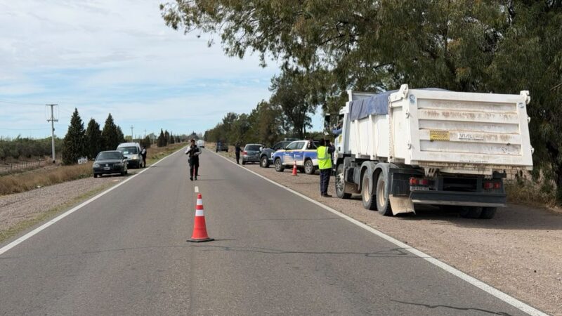 Controles al transporte de minerales en San Rafael: inspeccionaron 15 camiones y detectaron tres infracciones