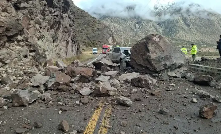 Paso a Chile: habilitaron un bypass tras el derrumbe en la Ruta 7