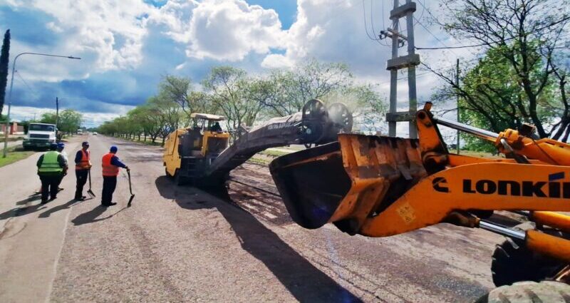 El municipio repavimenta y ensancha la avenida Rawson entre Rivadavia y Las Vírgenes