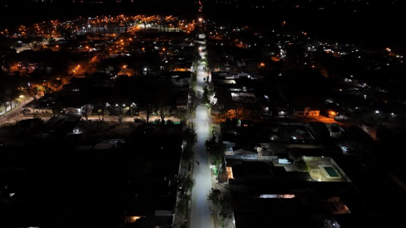 Luego de iluminar calle Sarmiento de Cu