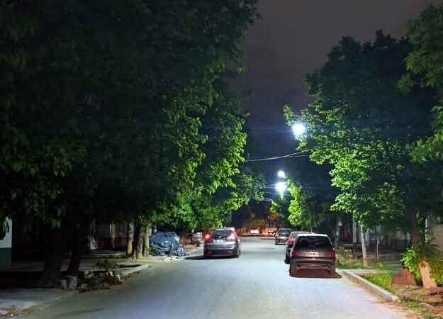 La reconversión Led avanza en San Rafael y ahora llega a un nuevo cuadrante de la ciudad