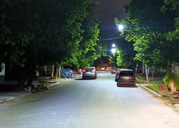 La reconversión Led avanza en San Rafael y ahora llega a un nuevo cuadrante de la ciudad